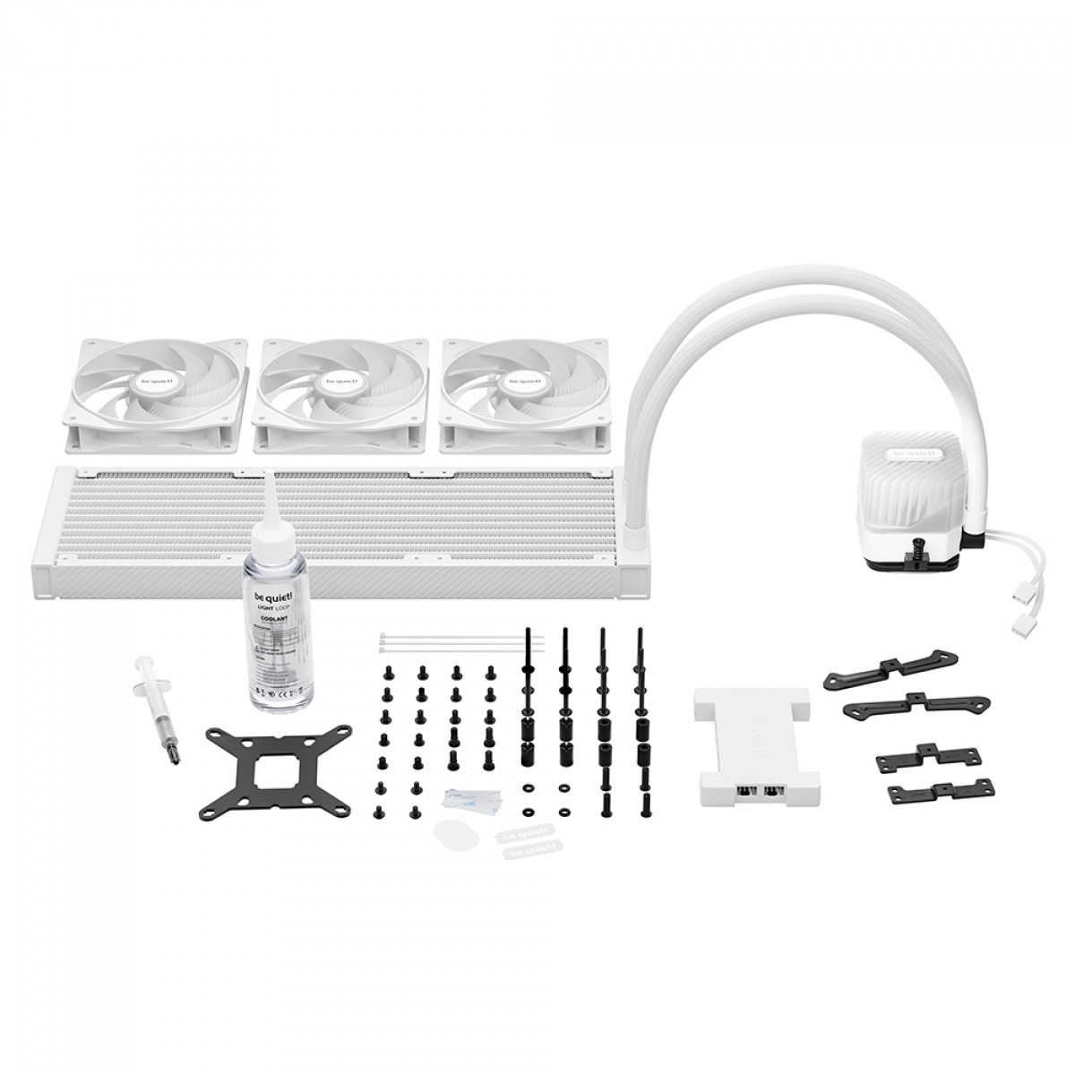 Water Cooler Be Quiet Light Loop, ARGB, 360mm, PWM, Intel/AMD, Branco, BW023