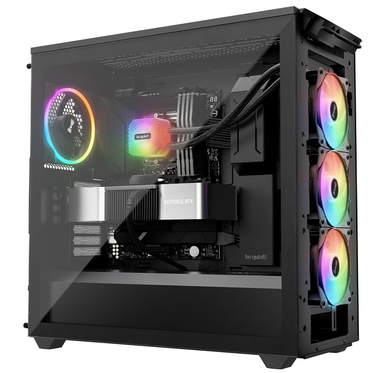 Water Cooler Be Quiet Light Loop, ARGB, 360mm, PWM, Intel/AMD, Preto, BW022