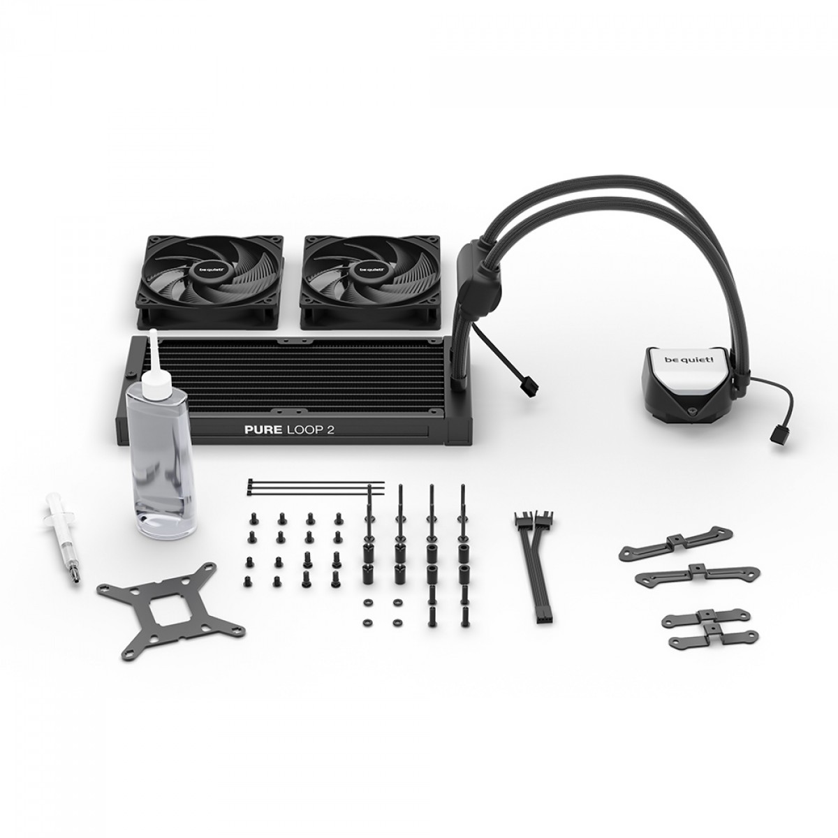Water Cooler Be Quiet Pure Loop 2, 280mm, ARGB, PWM, Intel/AMD, Preto, BW018