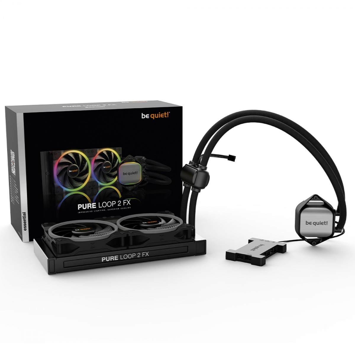 Water Cooler Be Quiet Pure Loop 2 FX, 240mm, ARGB, PWM, Intel/AMD, Preto, BW013