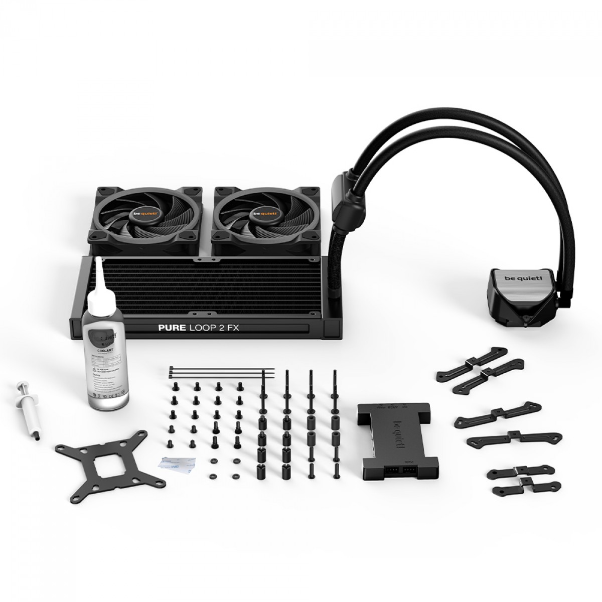Water Cooler Be Quiet Pure Loop 2 FX, 240mm, ARGB, PWM, Intel/AMD, Preto, BW013