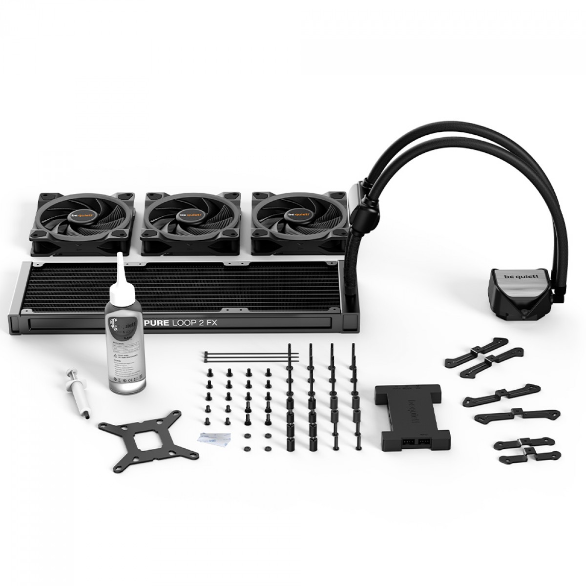 Water Cooler Be Quiet Pure Loop 2 FX, 360mm, ARGB, PWM, Intel/AMD, Preto, BW015