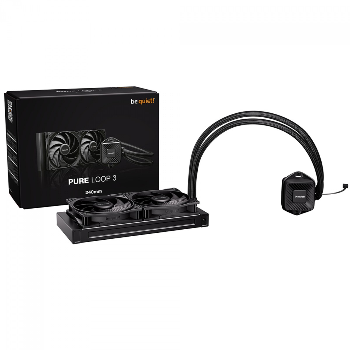 Water Cooler Be Quiet Pure Loop 3, 240mm, PWM, Intel/AMD, Preto, BW027US
