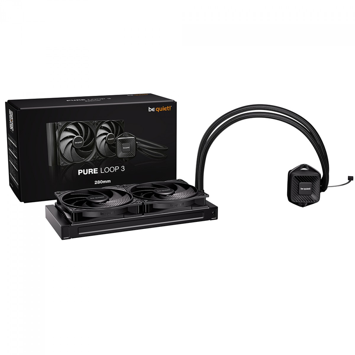 Water Cooler Be Quiet Pure Loop 3, 280mm, PWM, Intel/AMD, Preto, BW028US
