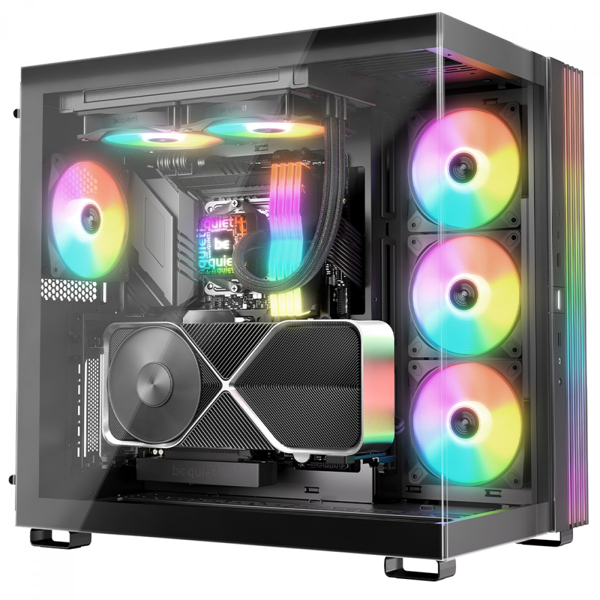 Water Cooler Be Quiet Pure Loop 3 LX, ARGB, 240mm, PWM, Intel/AMD, Preto, BW030US