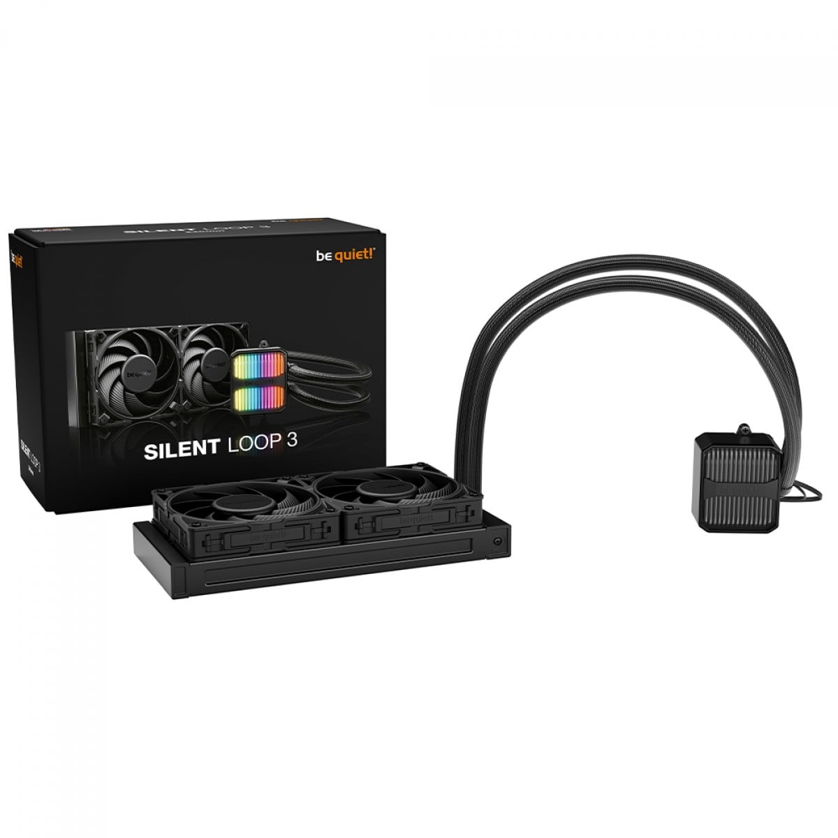 Water Cooler Be Quiet Silent Loop 3, ARGB, 240mm, PWM, Intel/AMD, Preto, BW024