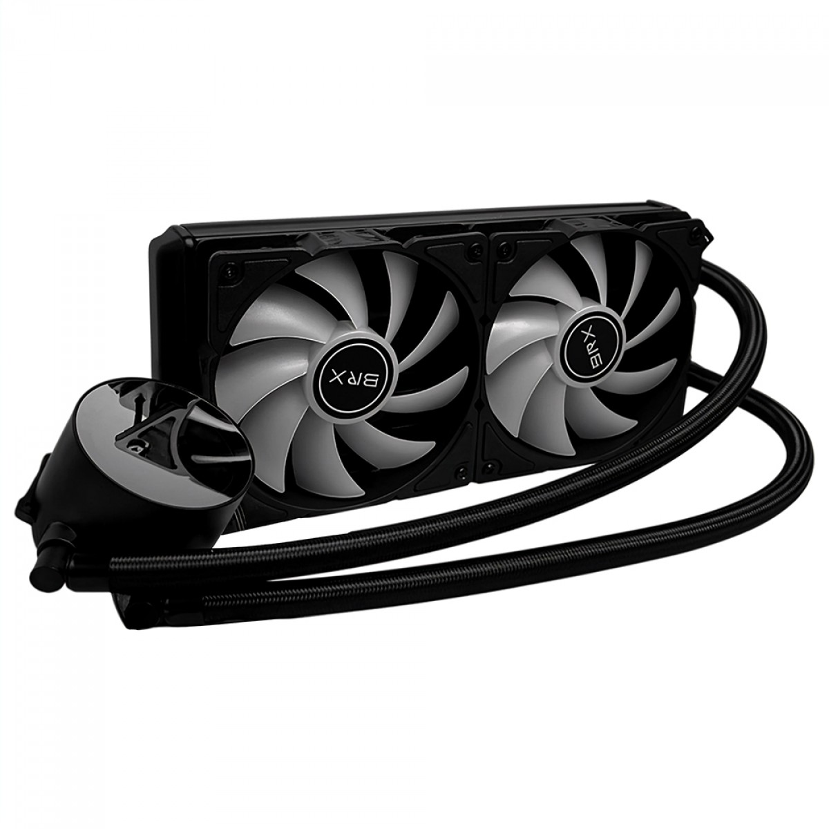 Water Cooler BRX Frost Black CAF105, RGB, 240mm, PWM, Intel-AMD, Preto