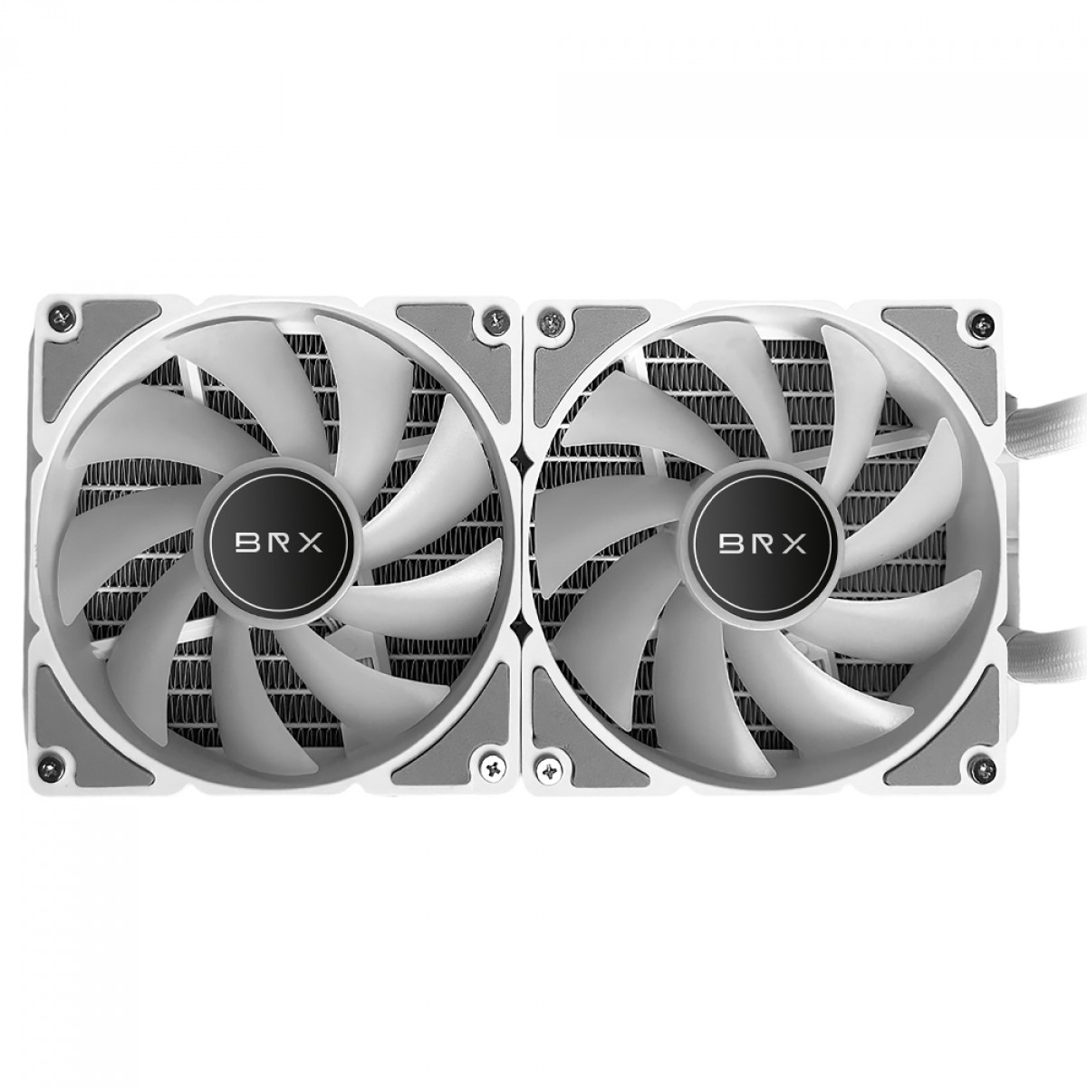 Water Cooler BRX Frost White CAF106, RGB, 240mm, PWM, Intel-AMD, Branco
