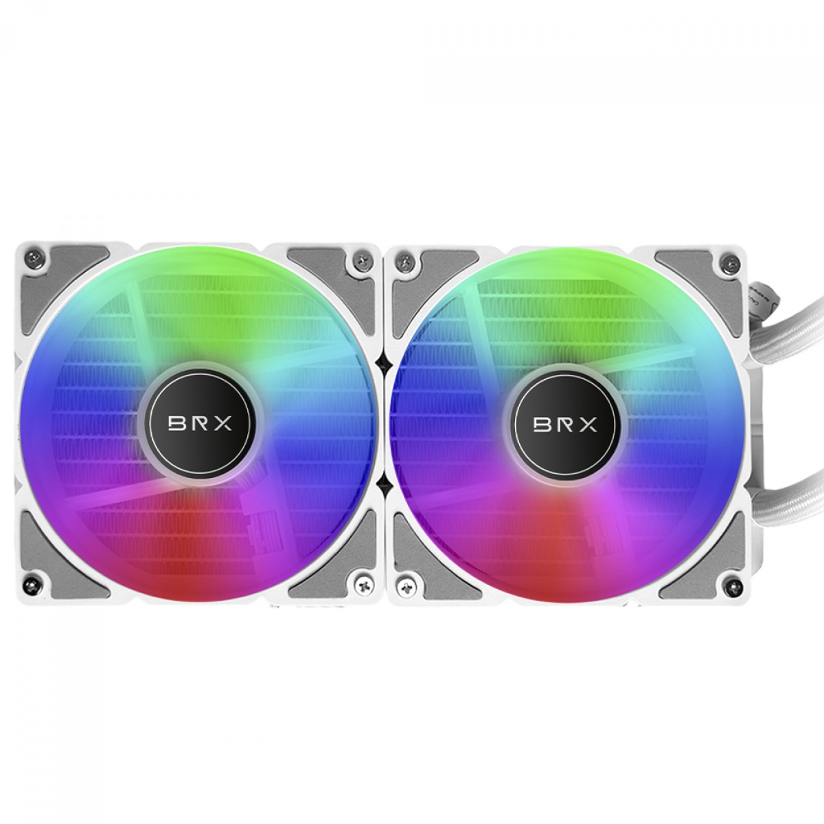 Water Cooler BRX Frost White CAF106, RGB, 240mm, PWM, Intel-AMD, Branco