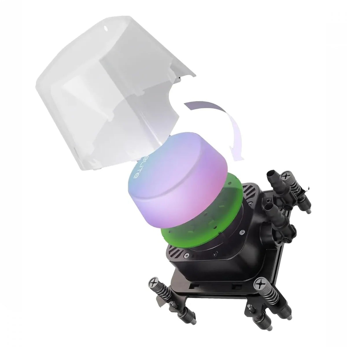 Water Cooler Cooler Master Elite Liquid, ARGB, 360mm, Intel-AMD, Branco, ELW-D36M-A21DA-RW