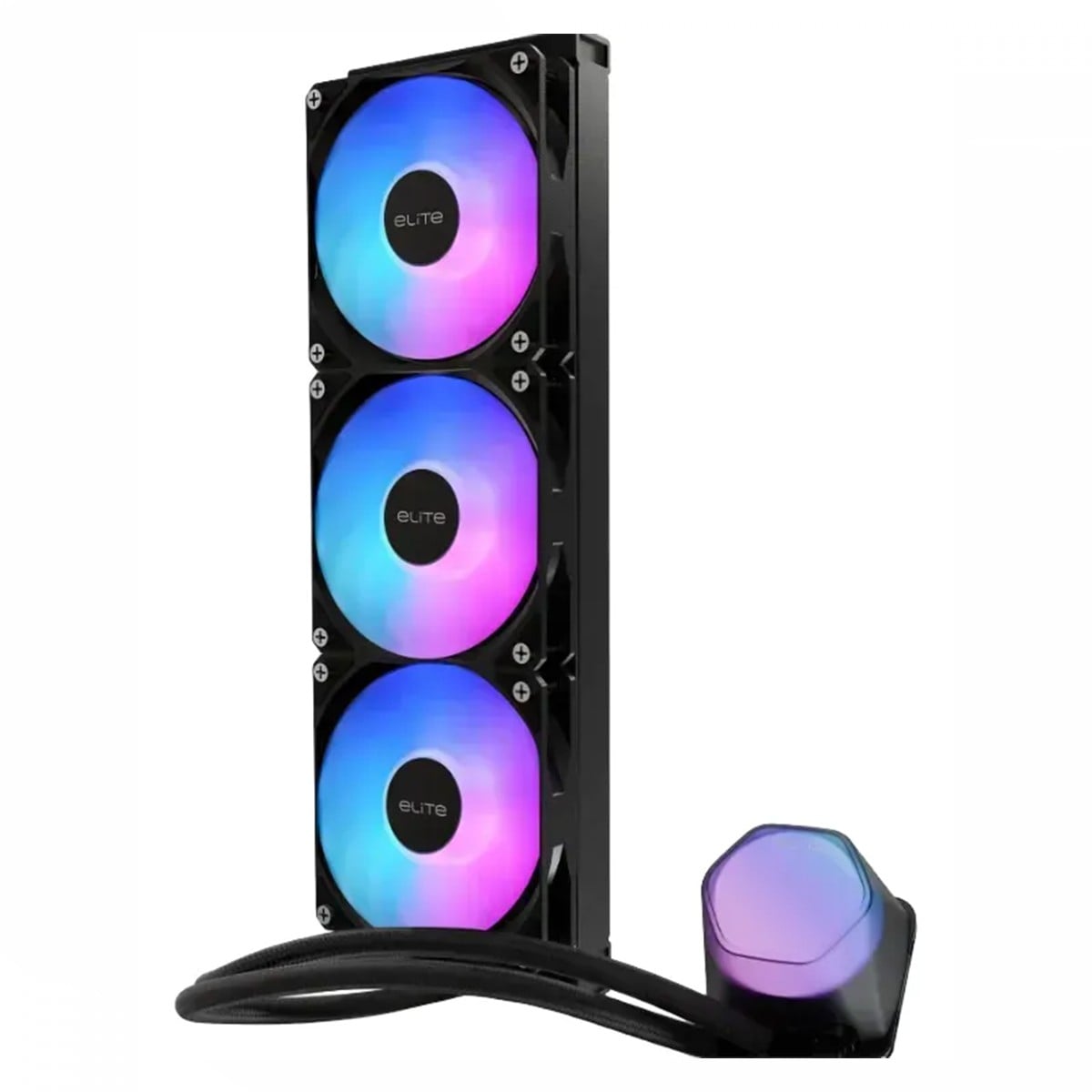 Water Cooler Cooler Master Elite Liquid, ARGB, 360mm, Intel-AMD, Preto, ELW-D36M-A21DA-R1