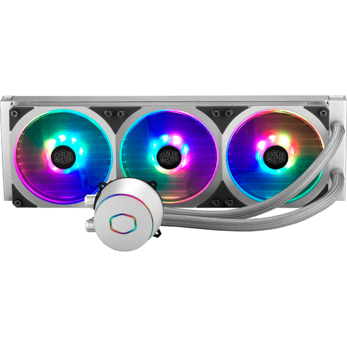 Water Cooler Cooler Master Master Liquid ML360P Silver Edition, RGB 360mm, Intel-AMD, MLY-D36M-A18PA-R1