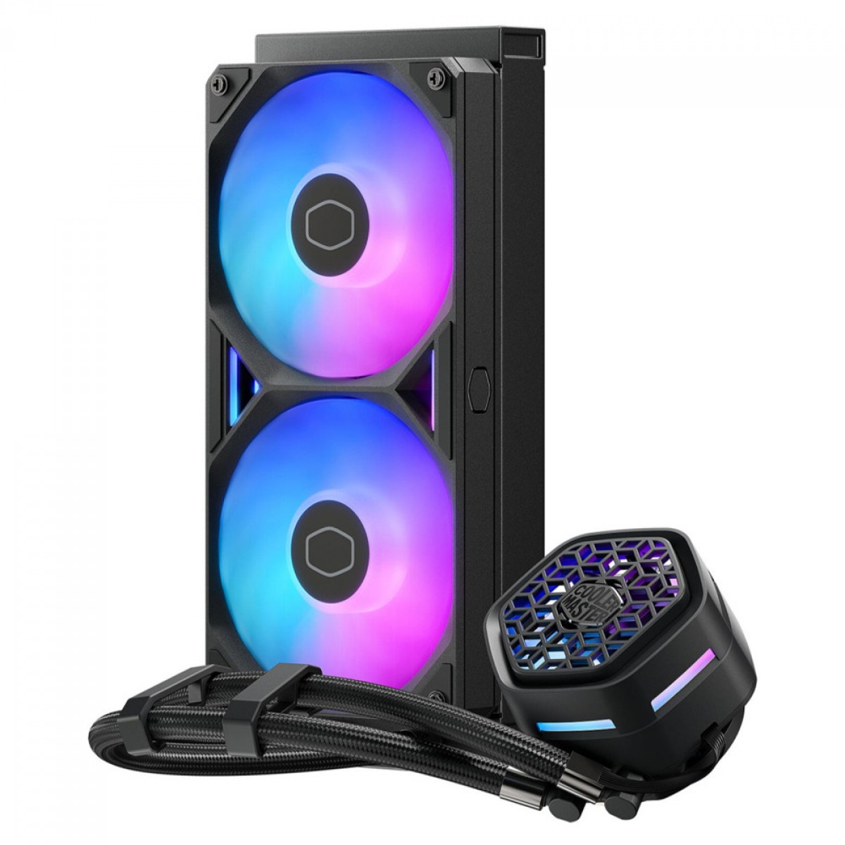 Water Cooler Cooler Master MasterLiquid 240 Atmos II VRM Fan, ARGB, 240mm, Intel-AMD, Preto, MLX-D24M-A25SZ-V1