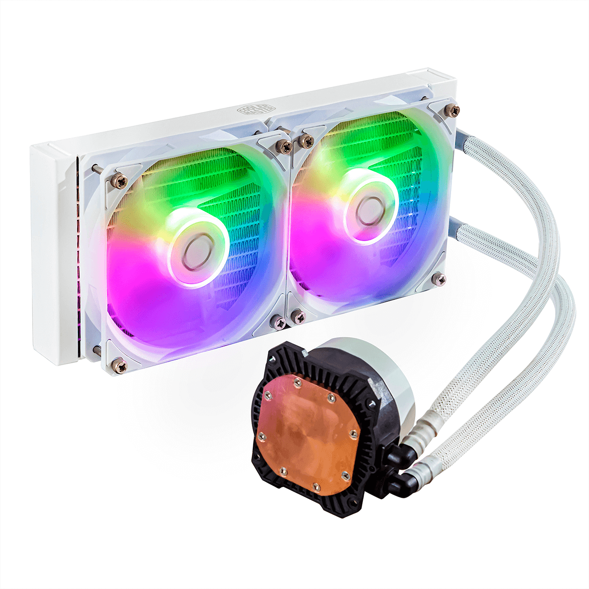 Water Cooler Cooler Master Masterliquid 240L CORE, 240mm, Intel-AMD, ARGB, White, MLW-D24M-A18PZ-RW