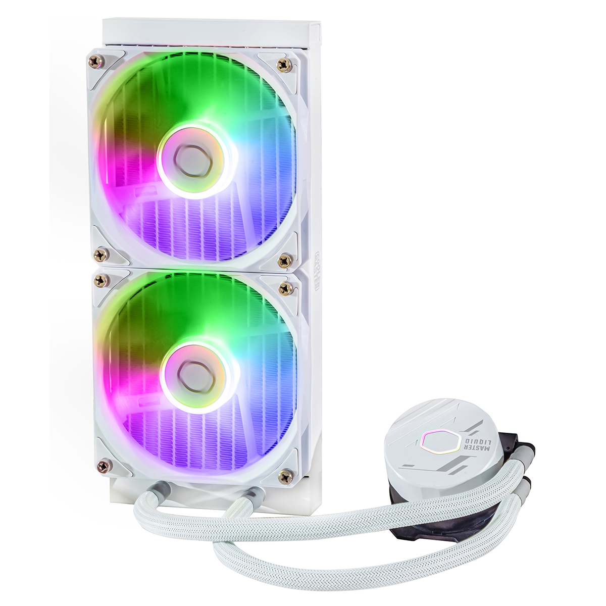 Water Cooler Cooler Master Masterliquid 240L CORE, 240mm, Intel-AMD, ARGB, White, MLW-D24M-A18PZ-RW