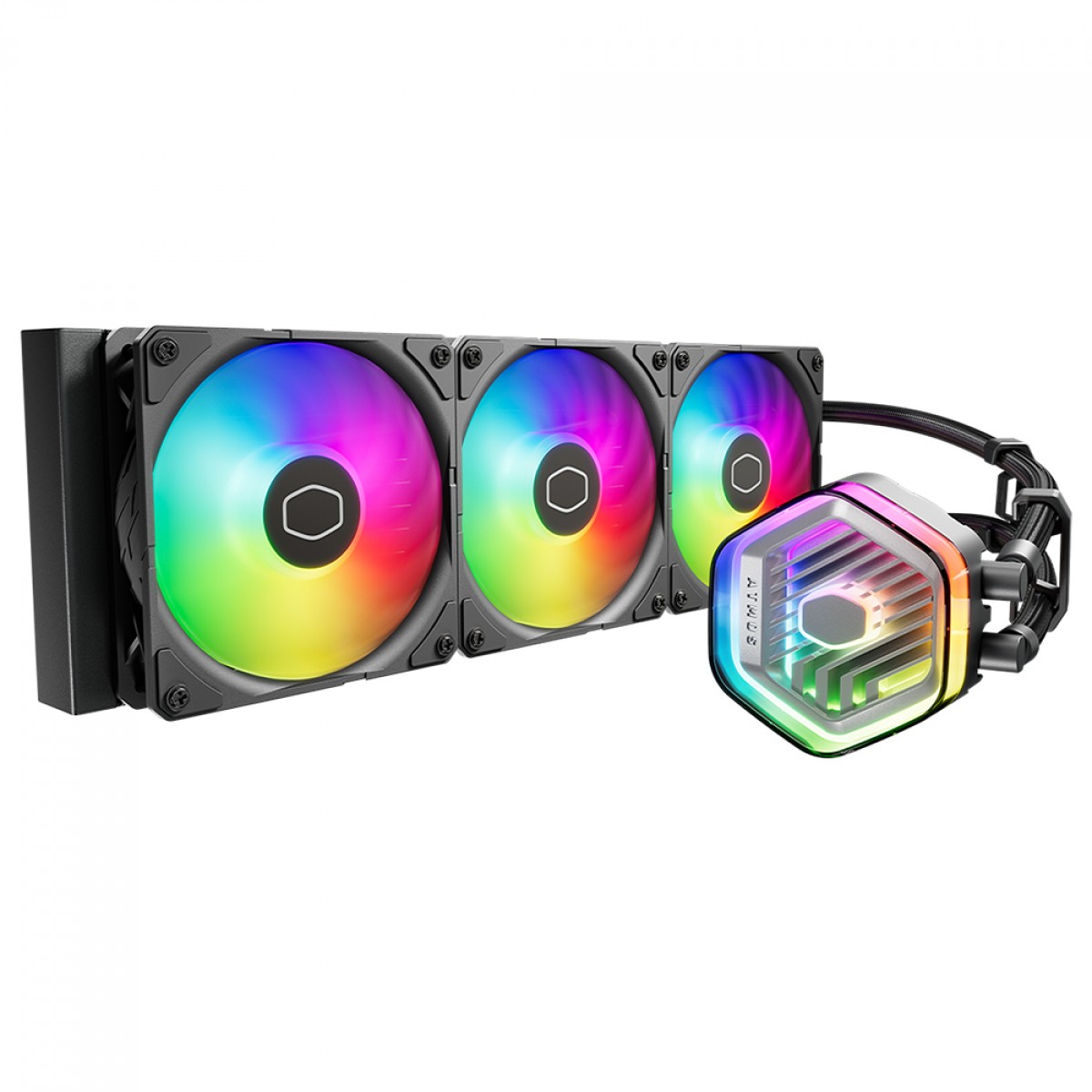 Water Cooler Cooler Master MasterLiquid 360 Atmos, ARGB, 360mm, Intel-AMD, Black, MLX-D36M-A25PZ-R1