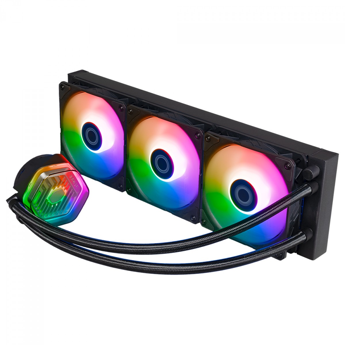 Water Cooler Cooler Master MasterLiquid 360 Atmos, ARGB, 360mm, Intel-AMD, Black, MLX-D36M-A25PZ-R1