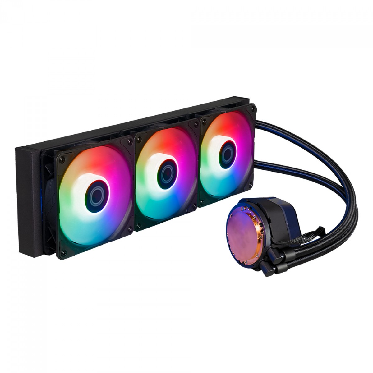 Water Cooler Cooler Master MasterLiquid 360 Atmos, ARGB, 360mm, Intel-AMD, Black, MLX-D36M-A25PZ-R1