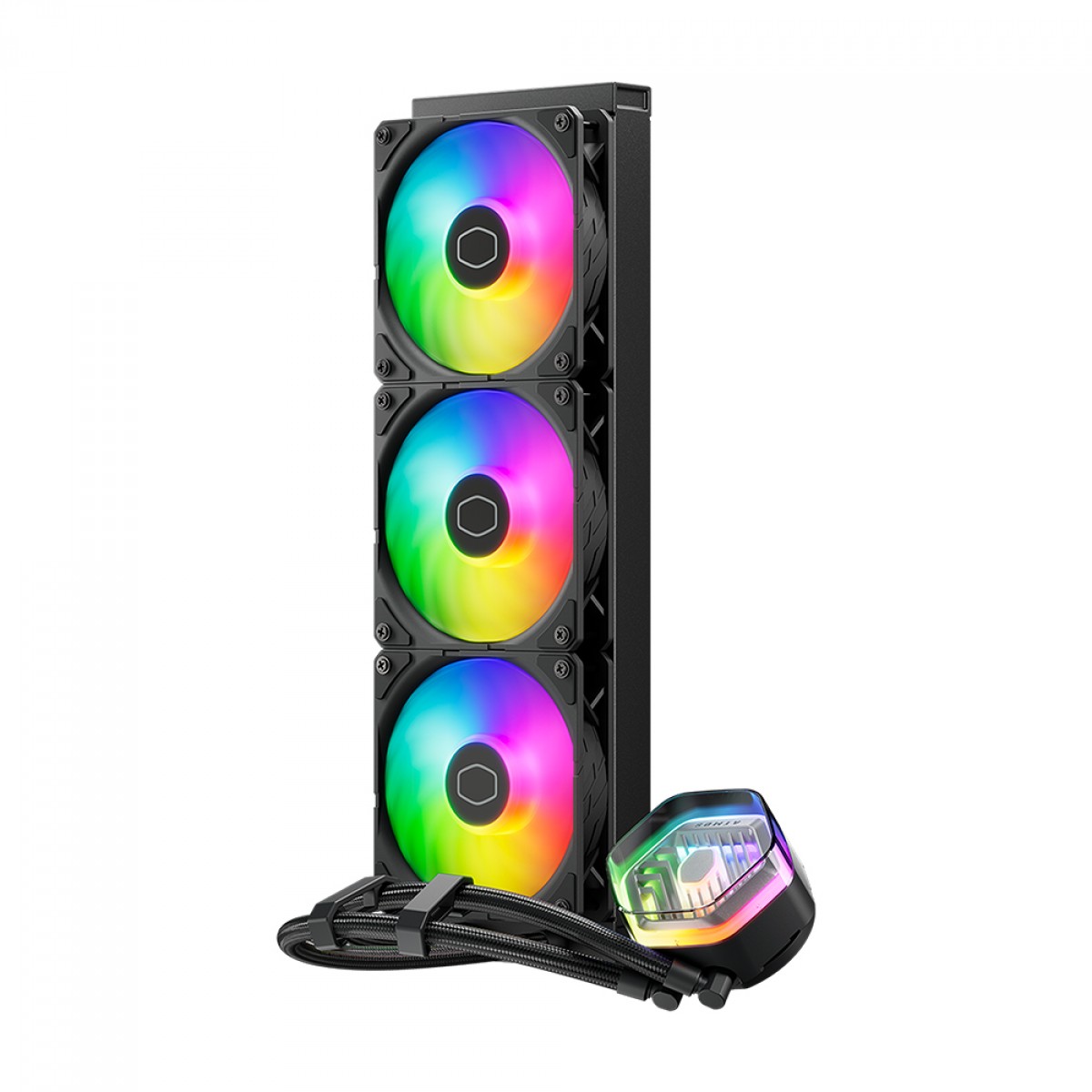 Water Cooler Cooler Master MasterLiquid 360 Atmos, ARGB, 360mm, Intel-AMD, Black, MLX-D36M-A25PZ-R1