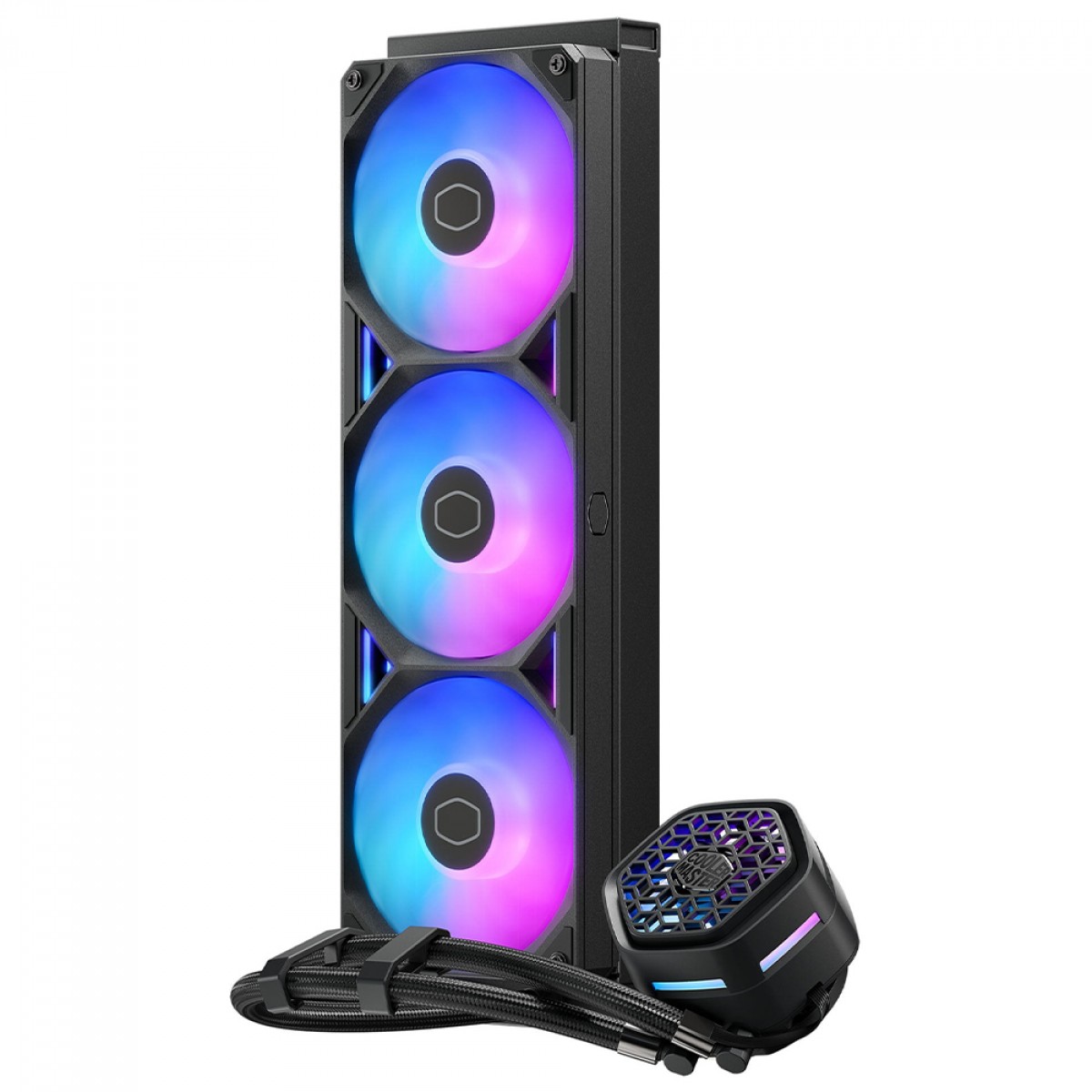 Water Cooler Cooler Master MasterLiquid 360 Atmos II VRM Fan, ARGB, 360mm, Intel-AMD, Preto, MLX-D36M-A25SZ-V1