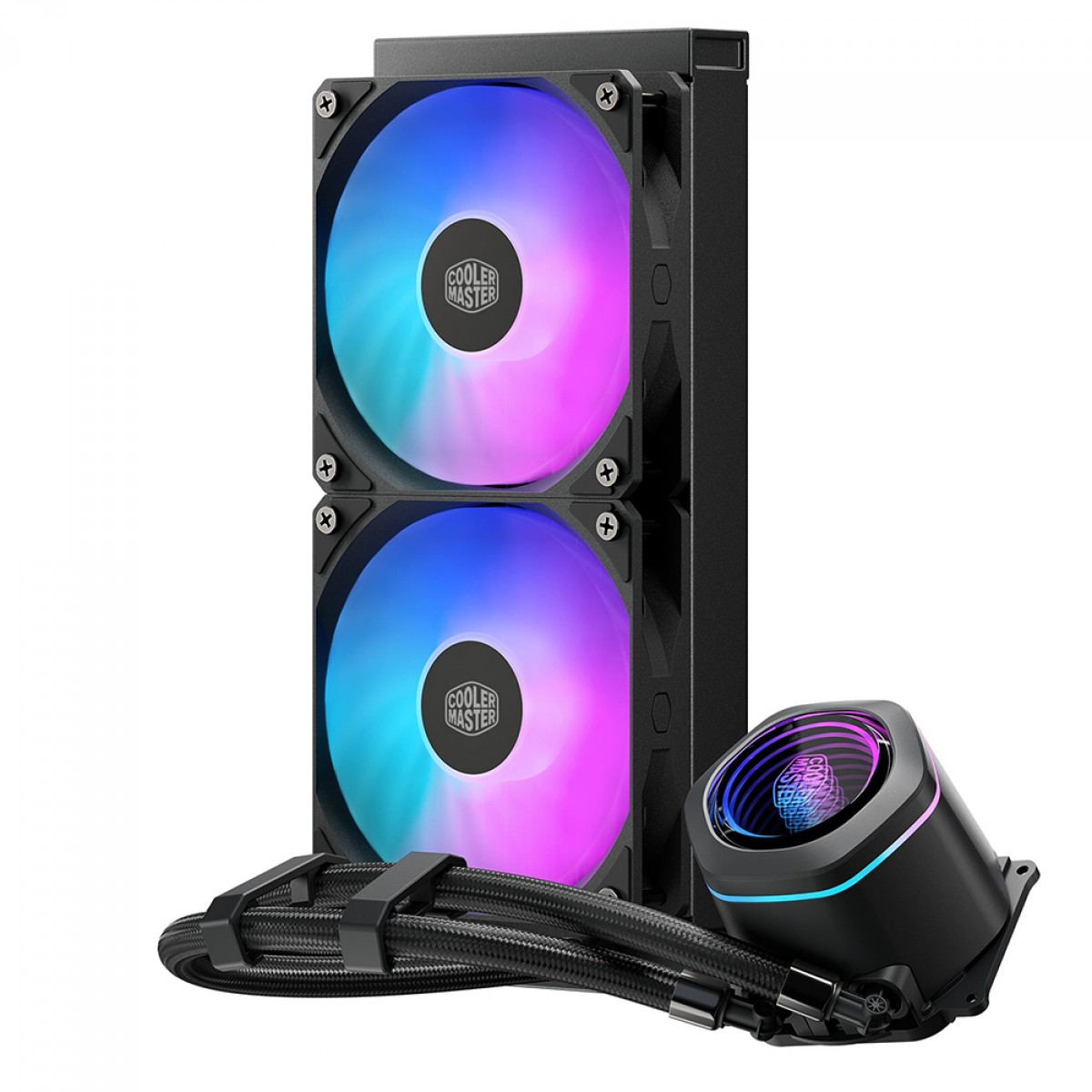 Water Cooler Cooler Master MasterLiquid Core Nex, ARGB, 240mm, Intel-AMD, Preto, MLX-D24M-A18PA-R1