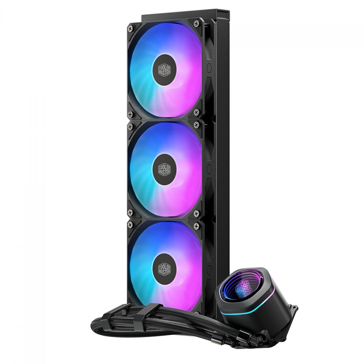 Water Cooler Cooler Master MasterLiquid Core Nex, ARGB, 360mm, Intel-AMD, Preto, MLX-D36M-A18PA-R1