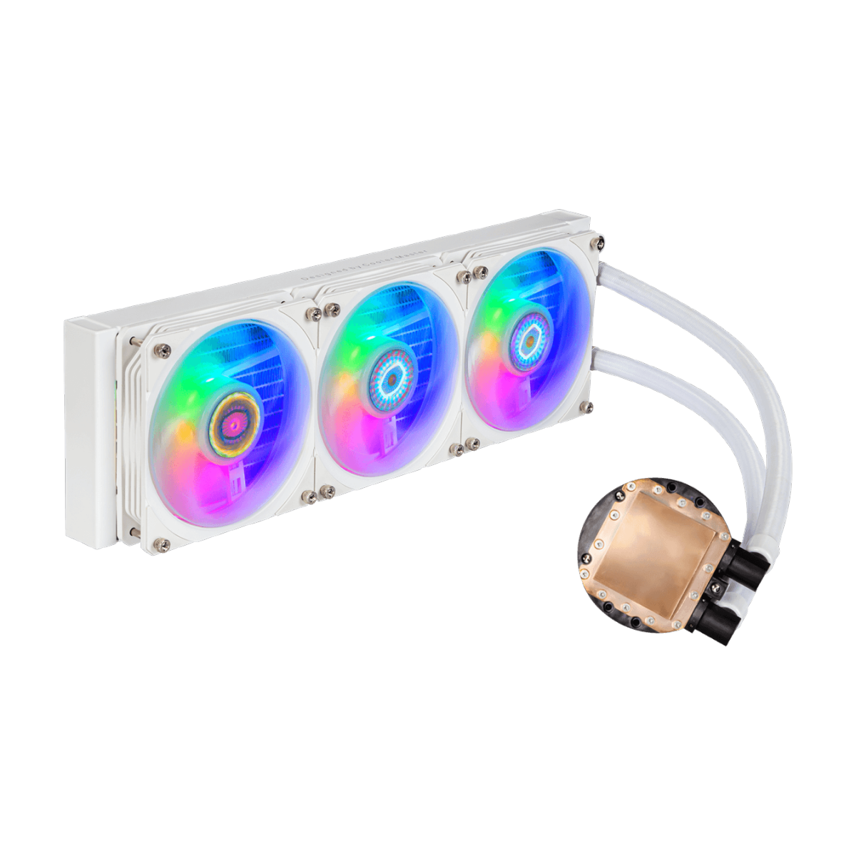Water Cooler Cooler Master Masterliquid PL360 Flux, 360mm, Intel-AMD, ARGB, White, MLY-D36M-A23PZ-RW