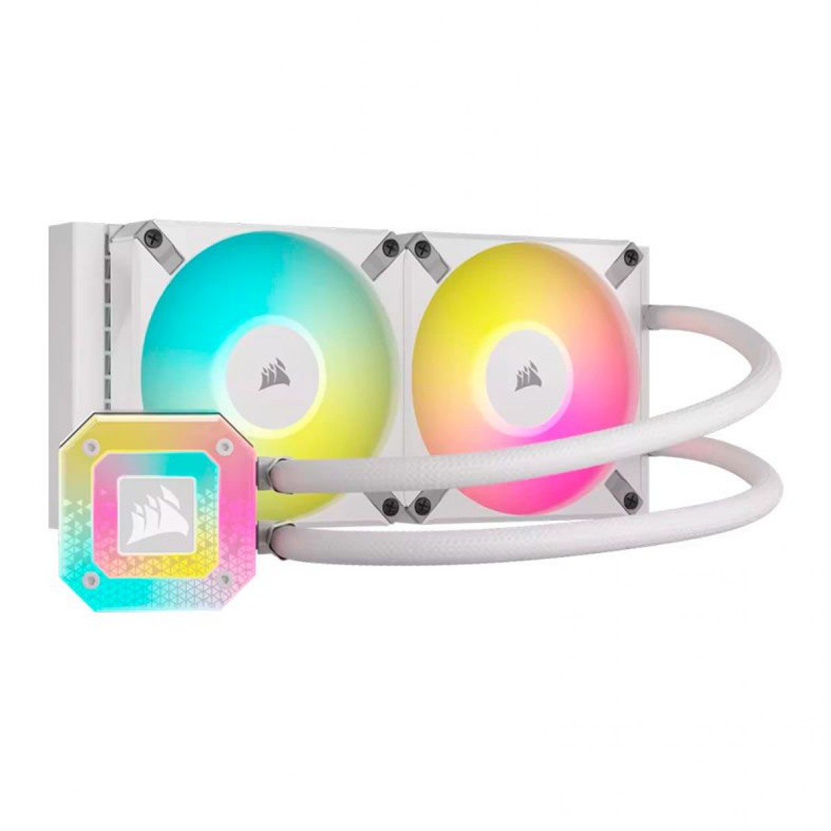 Water Cooler Corsair iCUE H100i Elite Capellix XT, RGB, 240mm, Intel-AMD, White, CW-9060072-WW