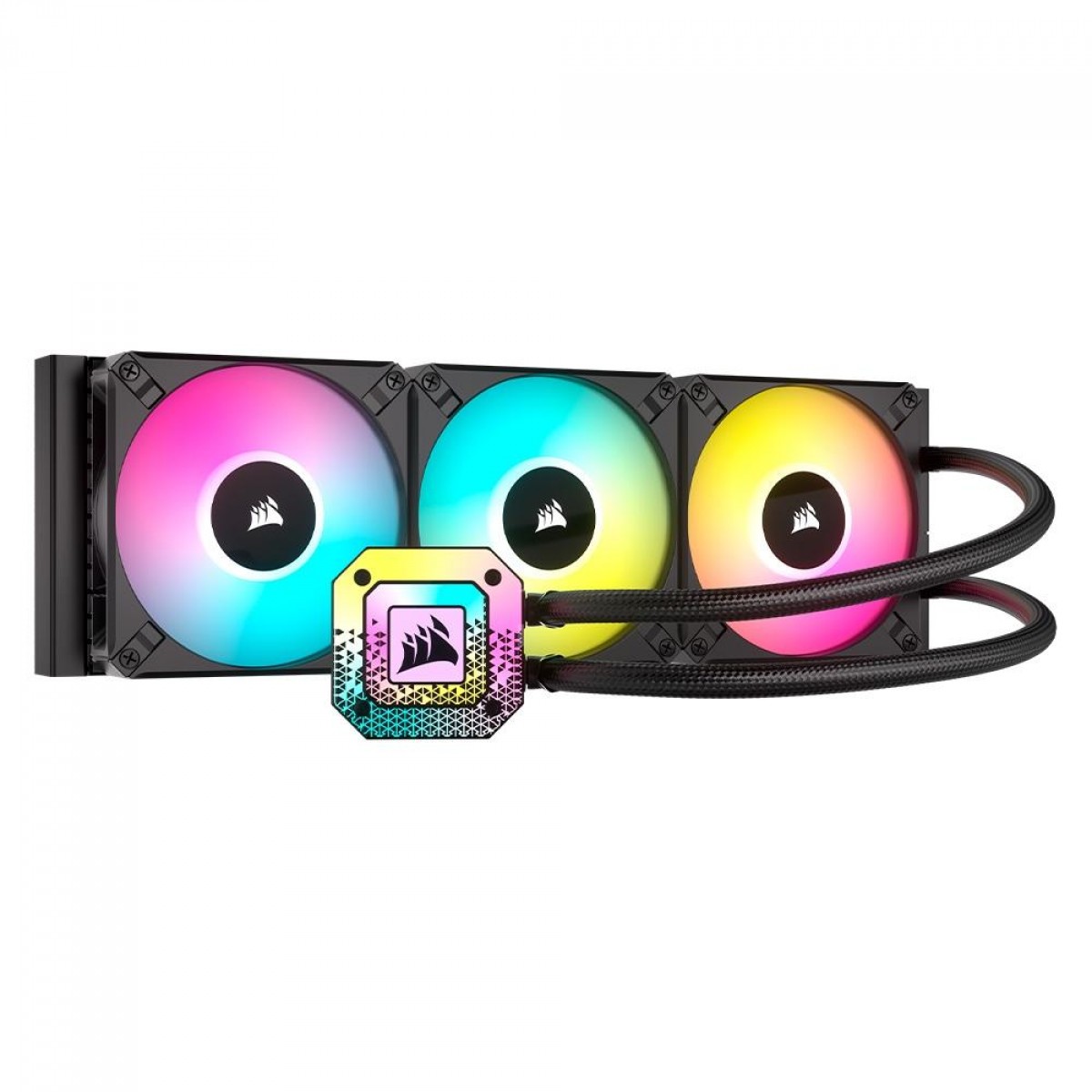 Water Cooler Corsair iCUE H150i Elite Capellix XT, RGB, 360mm, Intel-AMD, Black, CW-9060073-WW