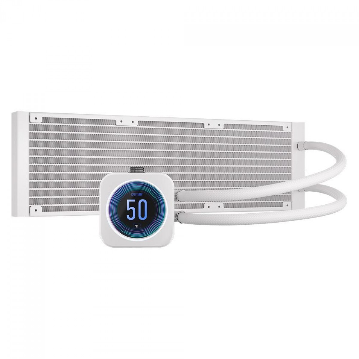 Water Cooler Corsair iCUE H150i ELITE LCD XT WHT, RGB, 360mm, Intel-AMD, White, CW-9060077-WW