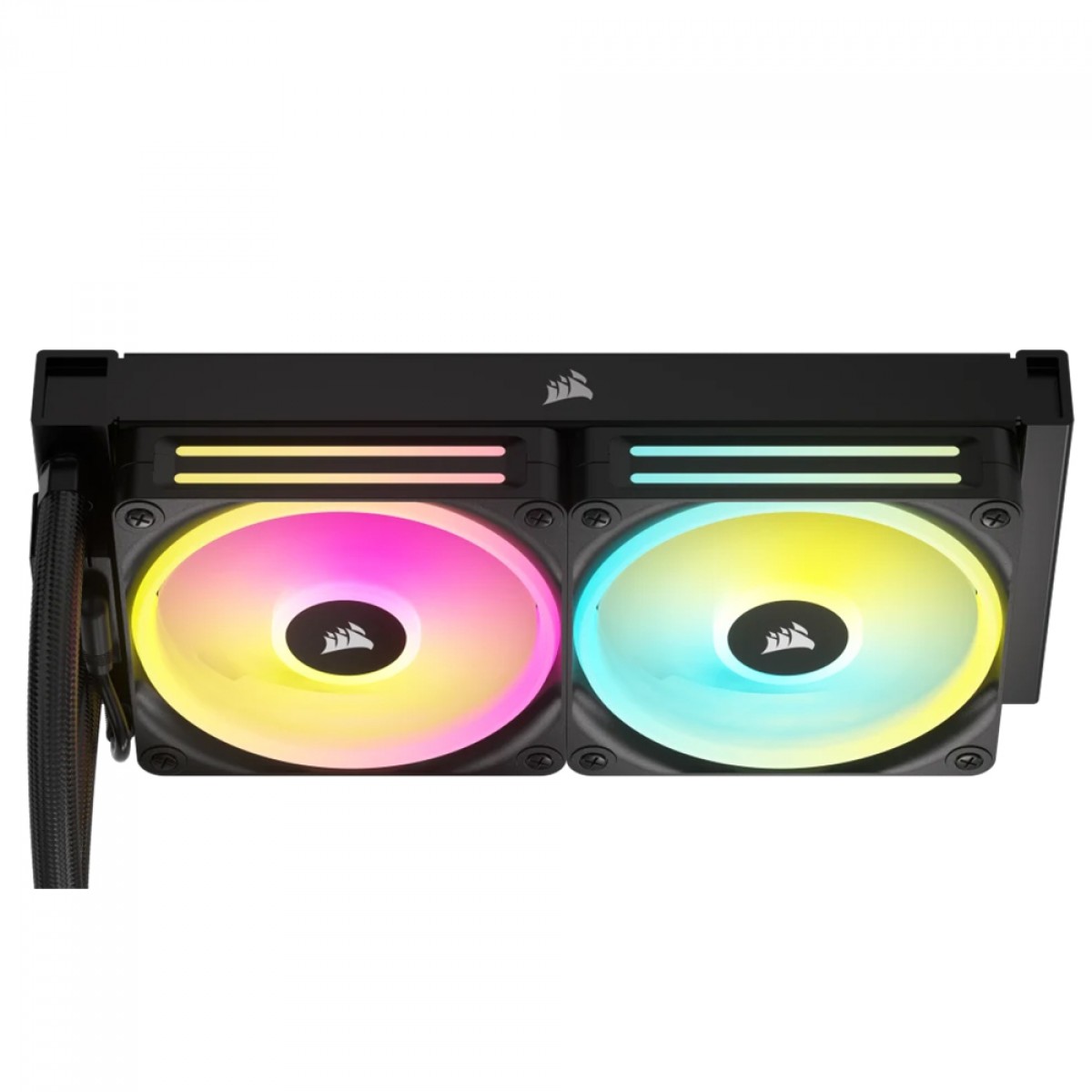 Water Cooler Corsair iCUE LINK H100i Black, 240mm, RGB, Intel-AMD, Preto, CW-9061001-WW