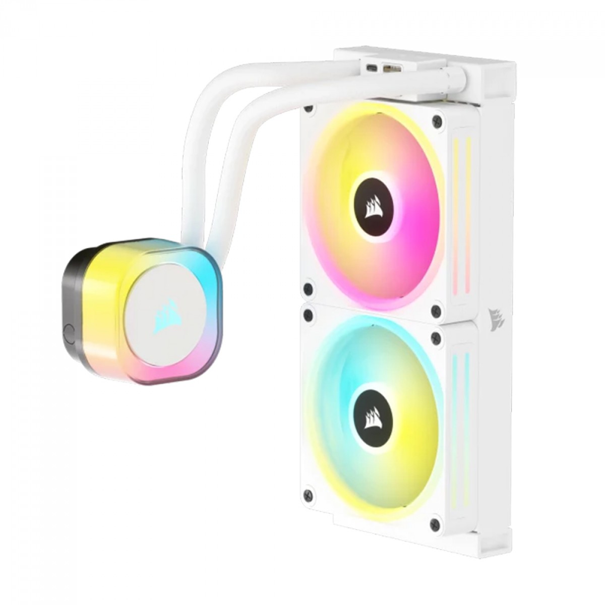 Water Cooler Corsair iCUE LINK H100i White, 240mm, RGB, Intel-AMD, Branco, CW-9061005-WW