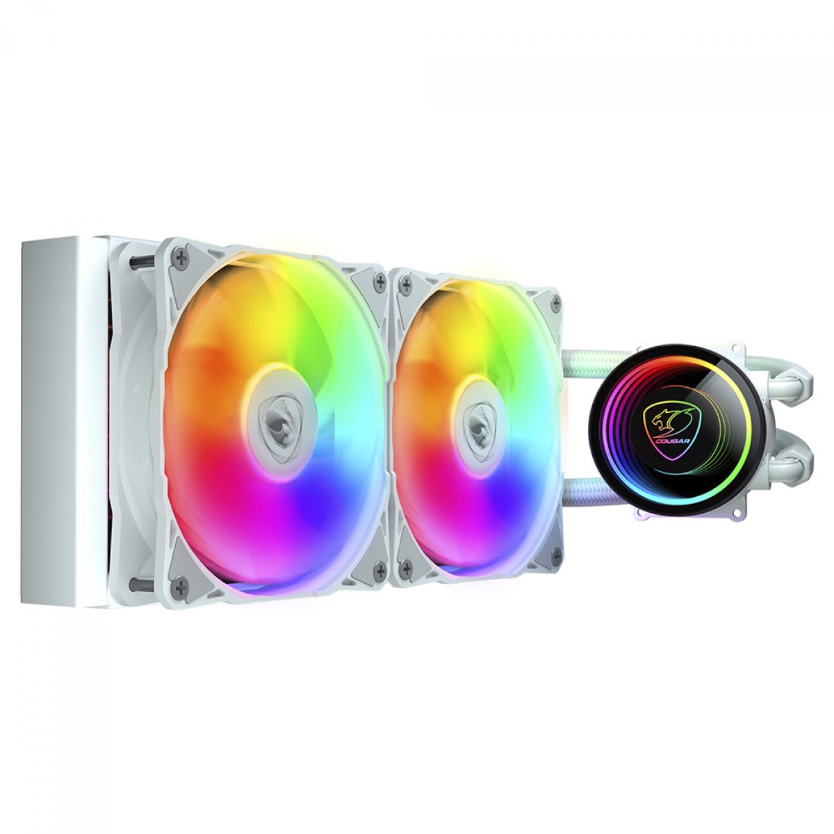 Water Cooler Cougar Poseidon Elite ARGB, 240mm, Intel-AMD, White, 3MPSD240.0002