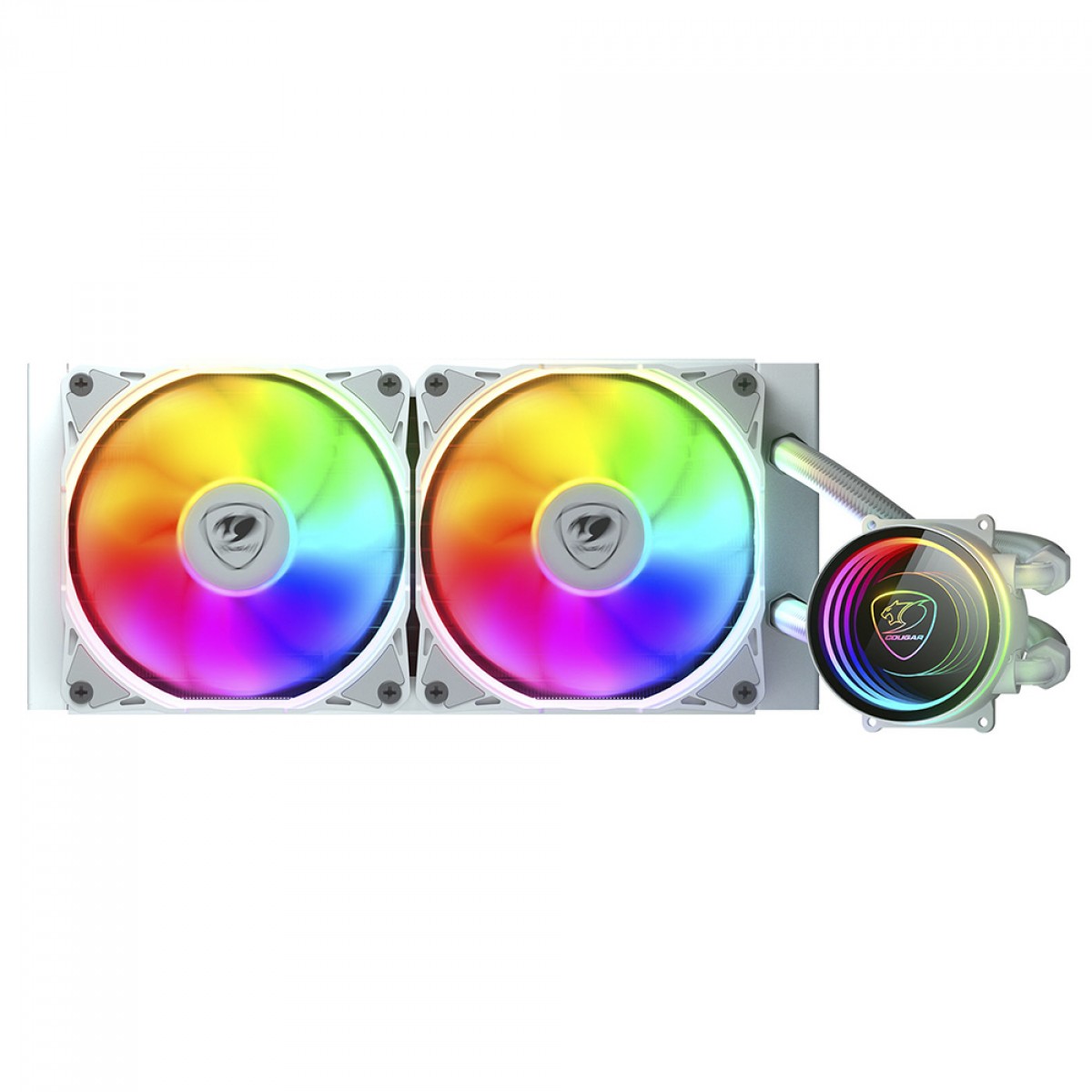 Water Cooler Cougar Poseidon Elite ARGB, 240mm, Intel-AMD, White, 3MPSD240.0002