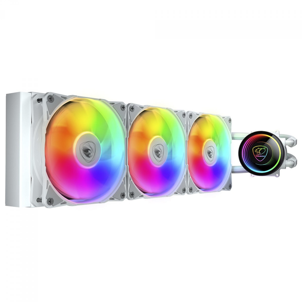 Water Cooler Cougar Poseidon Elite ARGB, 360mm, Intel-AMD, White, 3MPSD360.0002
