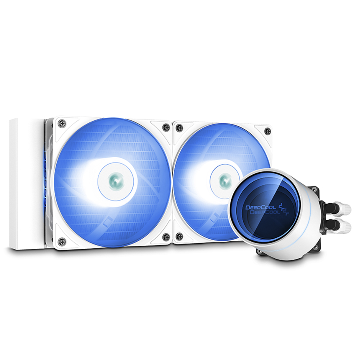 Water Cooler DeepCool Castle 240EX, LED A-RGB, 240mm, White, Intel-AMD, DP-GS-H12W-CSL240EX-AR-WH  