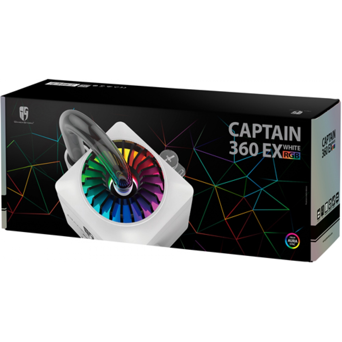 Water Cooler Deepcool Gamerstorm Captain 360EX, RGB 360mm, Intel-AMD, White, DP-GS-H12L-CT360RGB-WH