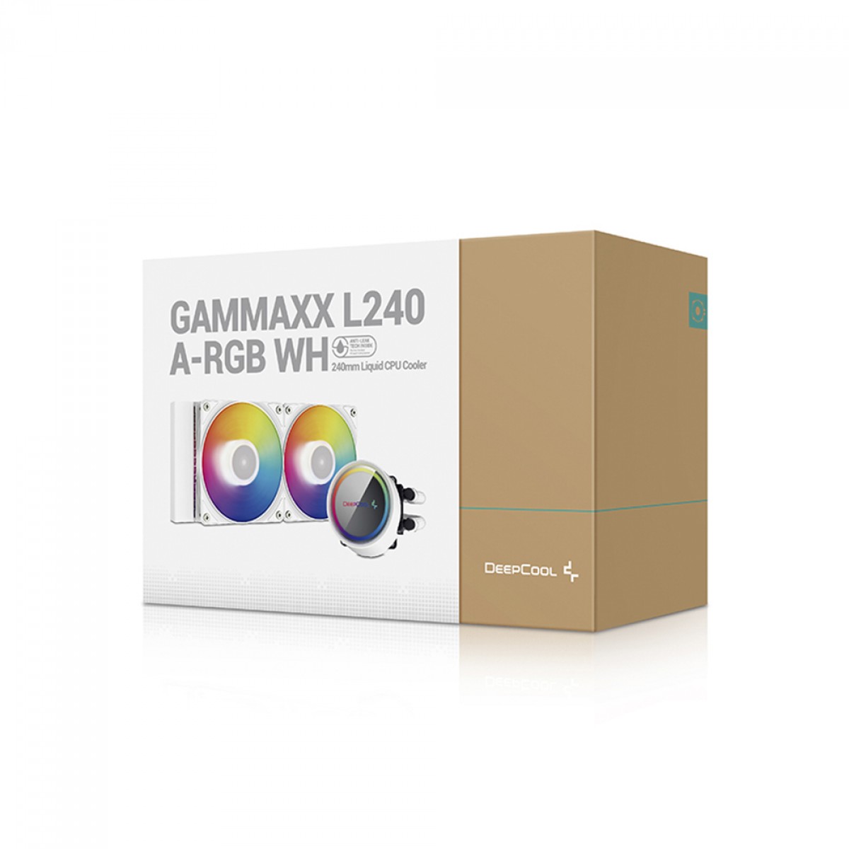 Water Cooler DeepCool Gammaxx L240 A-RGB WH, 240mm, ARGB, Intel-AMD, White, DP-H12CF-GL240-ARGB-WH