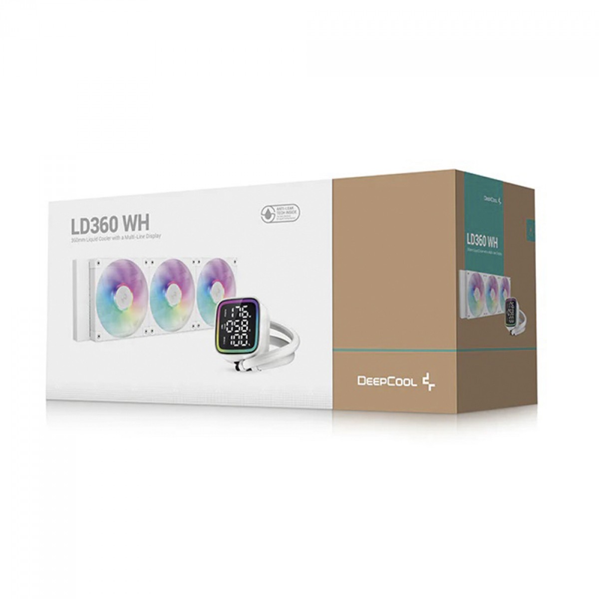 Water Cooler Deepcool LD360 WH, ARGB, 360mm, Intel-AMD, White, R-LD360-WHDMMN-G-1