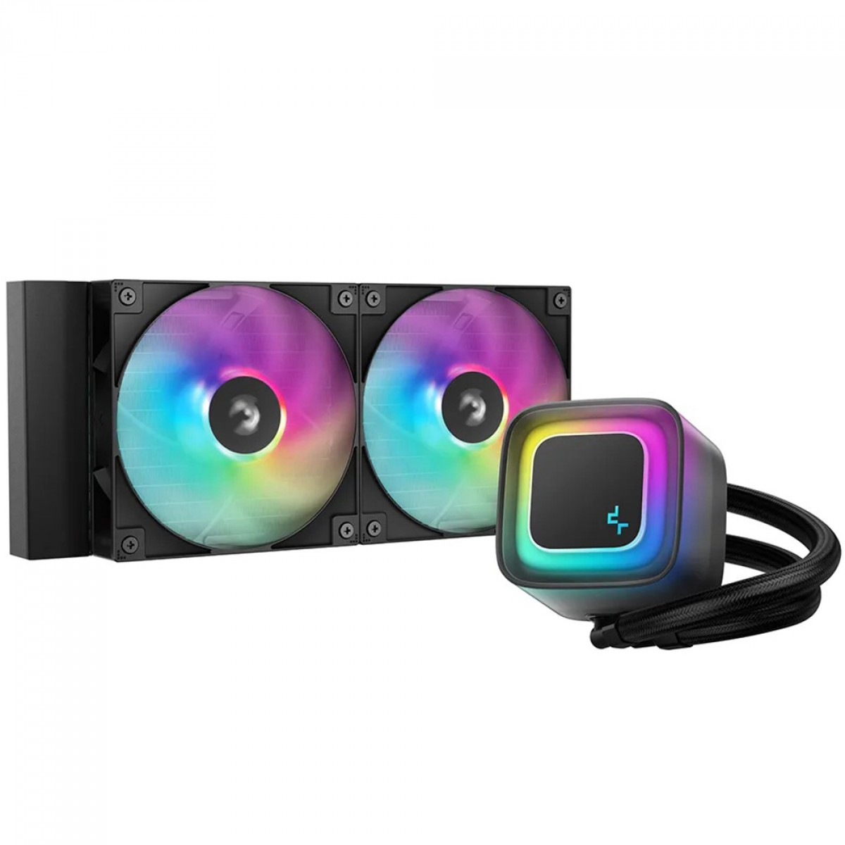 Water Cooler DeepCool LE240 V2, ARGB, 240mm, Intel-AMD, Preto, R-LE240-BKAMMC-G-2