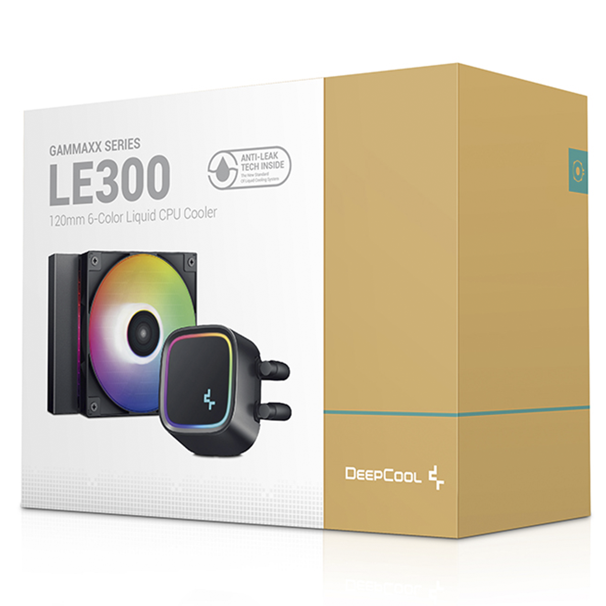 Water Cooler DeepCool LE300, LED 6 Cores 120mm, Intel-AMD, R-LE300-BKLNMC-G-1 