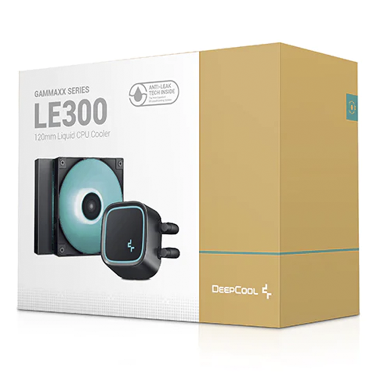Water Cooler DeepCool LE300 Marrs, LED Green 120mm, Intel-AMD, R-LE300-BKLNMG-G-1