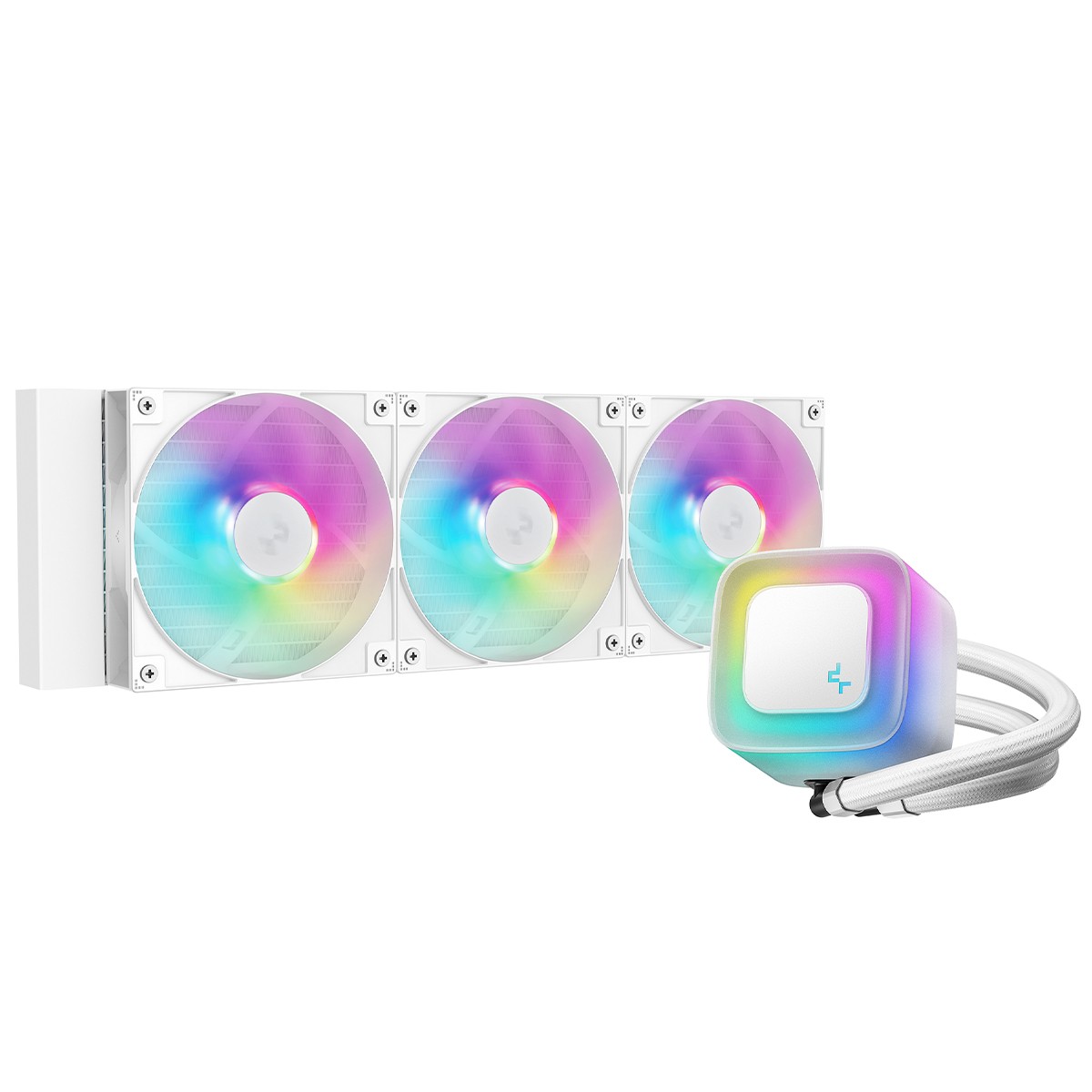 Water Cooler DeepCool LE360 V2 White, ARGB, 360mm, Intel-AMD, Branco, R-LE360-WHAMMN-G-2