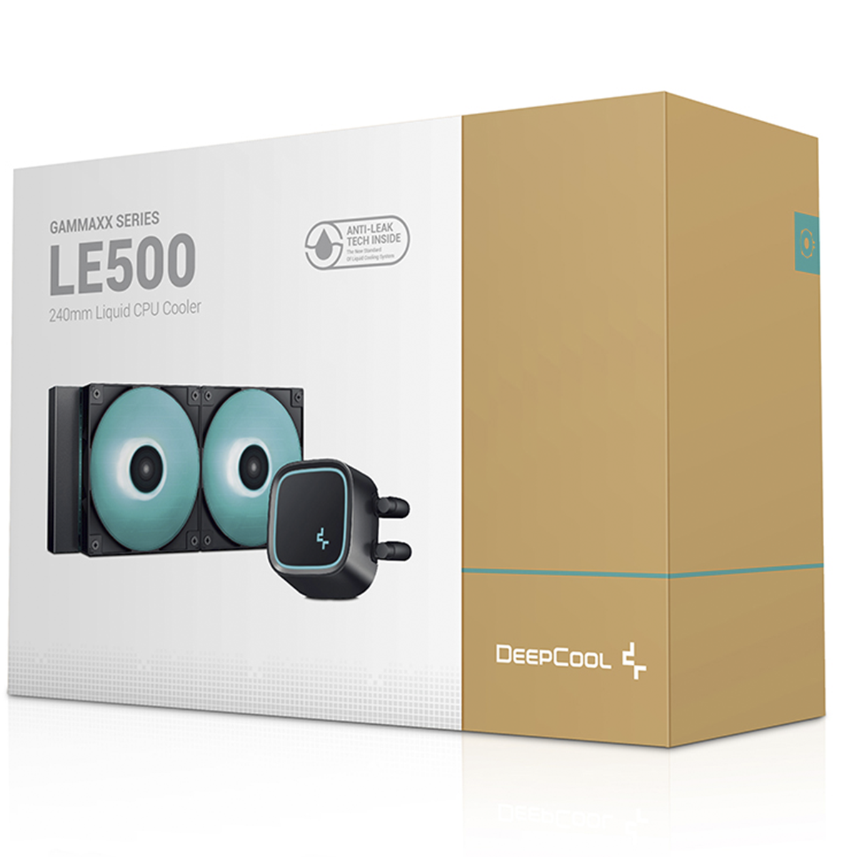 Water Cooler DeepCool LE500 Marrs, LED Green 240mm, Intel-AMD, R-LE500-BKLNMG-G-1
