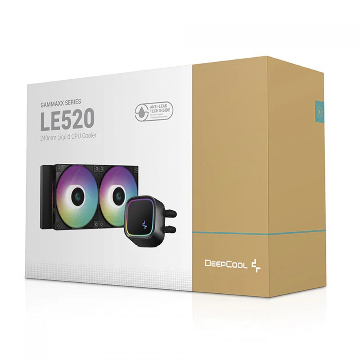 Water Cooler DeepCool LE520, ARGB, 240mm, Intel-AMD, R-LE520-BKAMMN-G-1