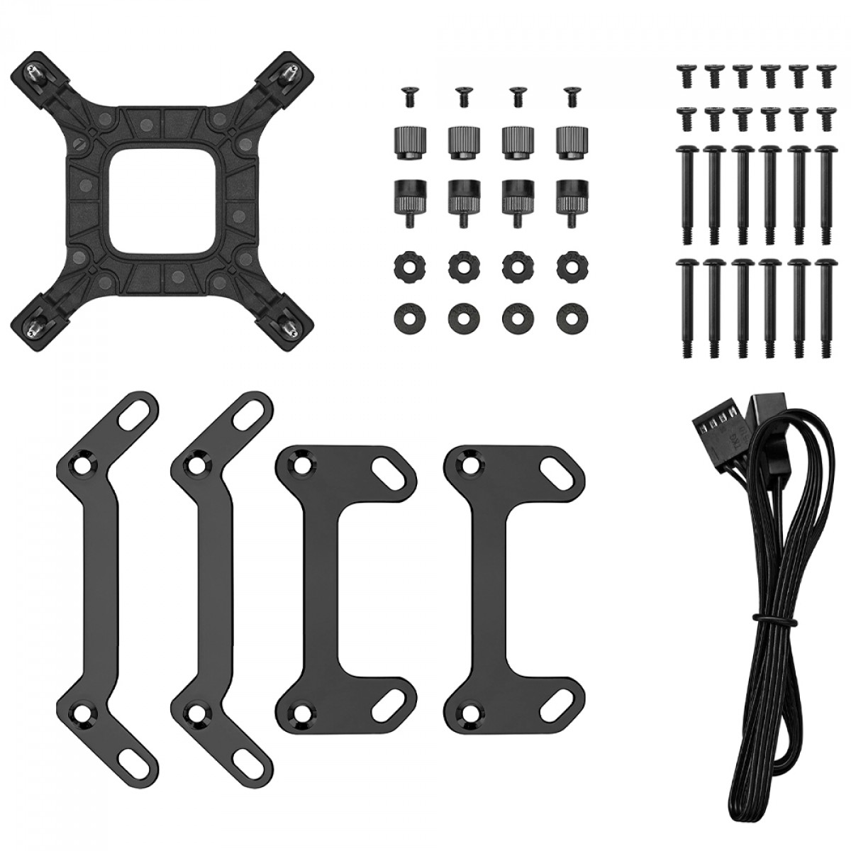 Water Cooler DeepCool LQ240 Ultra, ARGB, 240mm, Com Display LCD, Intel-AMD, Preto, R-LQ240-BKLSMWP-G-U