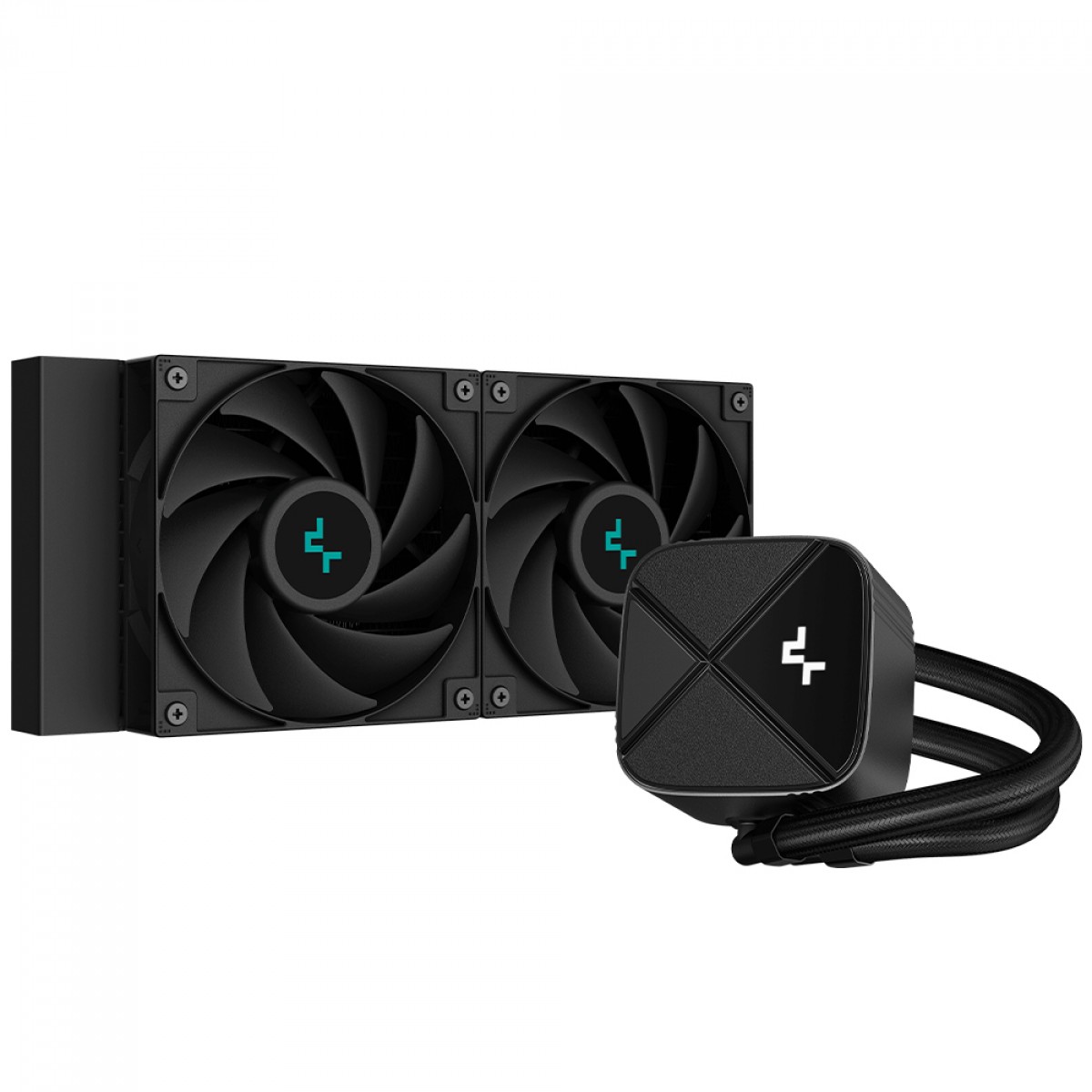 Water Cooler DeepCool LS520S Zero Dark, 240mm, Intel/AMD, R-LS520-BKNNMM-G-1