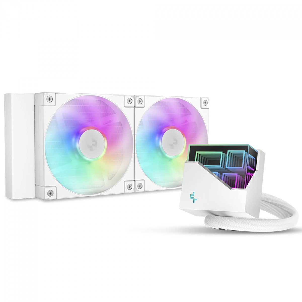 Water Cooler DeepCool LT240 WH ARGB, 240mm, Intel-AMD, White, R-LT240-WHAMNC-G-1