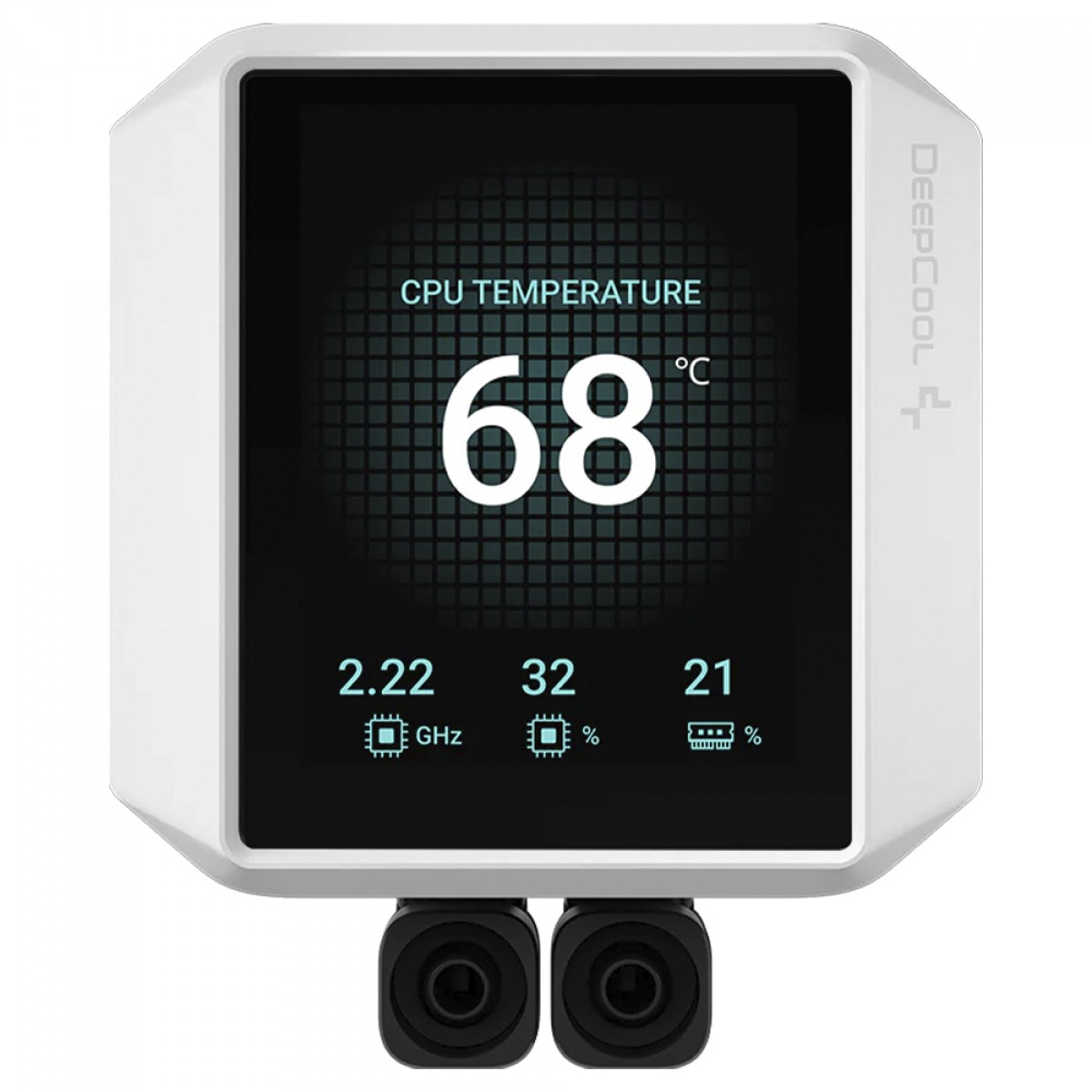 Water Cooler DeepCool Mystique 240 ARGB WH, 240mm, Display LCD, Intel-AMD, Branco, R-LX240-WHDSNMCP-G-1