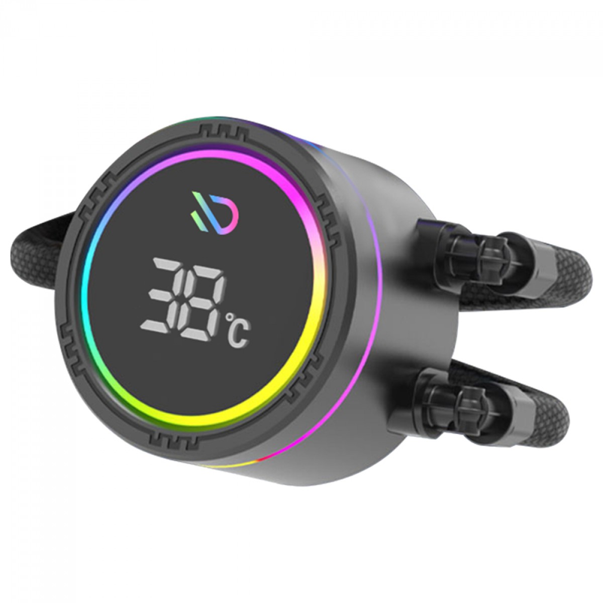Water Cooler Duex Vision Display, 240mm, ARGB, Display Digital, Intel-AMD, PWM, Preto, DXWC240VISION